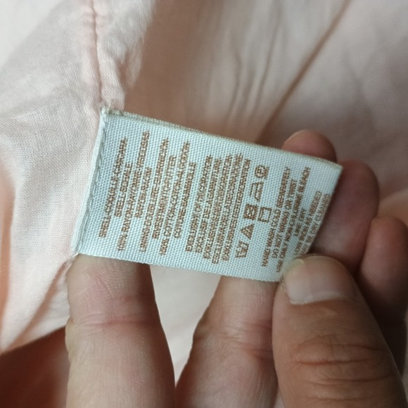 Free People Light Pink Grey Embroidery Floral Long Sleeve Mini Dress Tunic Size - Picture 8 of 9